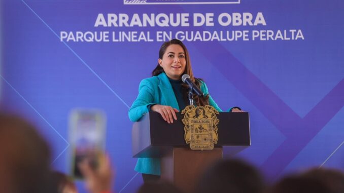 Con una inversión de 27.1 millones de pesos, Gobernadora Tere Jiménez pone en marcha trabajos en el Parque Lineal de Guadalupe Peralta