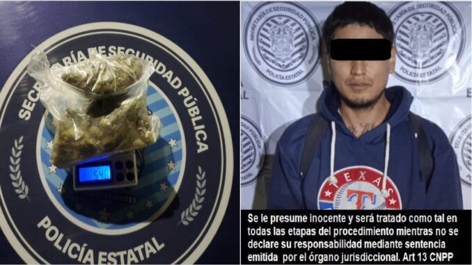 Por la posesión de droga, una persona fue detenida