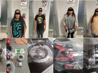 Policías Municipales de Aguascalientes desarticularon una banda dedicada al robo de comercio, tras ser detenidos en tienda de herramientas en el norte de la ciudad