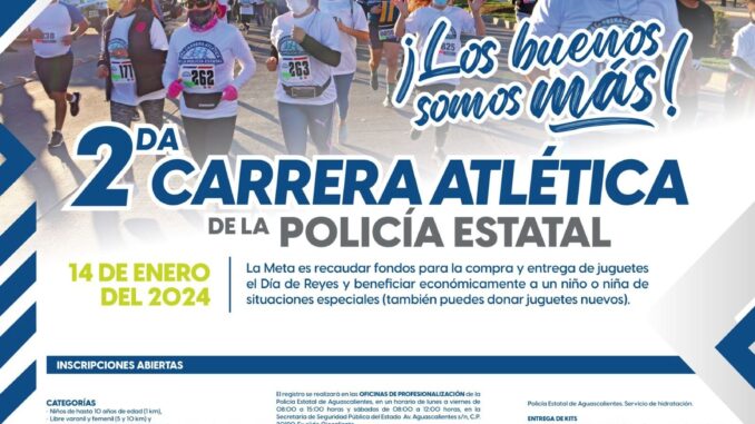 Participa en la 2a Carrera Atlética de la Policía Estatal