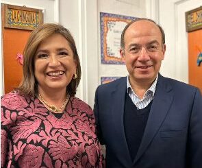 Xóchitl Gálvez se reúne en Madrid con Felipe Calderón y mexicanos residentes