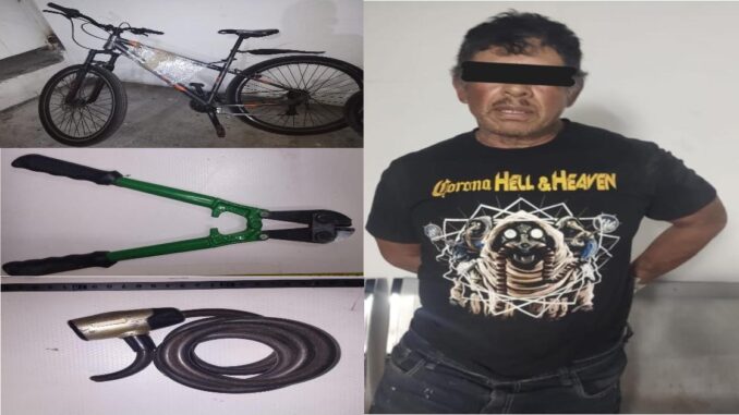 Policías Viales de Aguascalientes detuvieron a un sujeto que fue señalado como presunto responsable del robo de una bicicleta en la zona centro de la ciudad