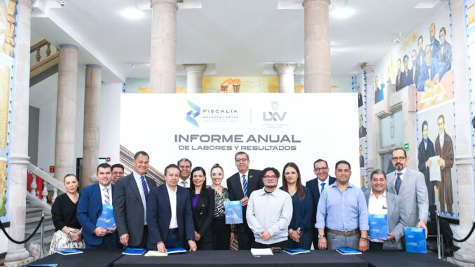 Congreso de Aguascalientes recibió Informe de labores de la Fiscalía General del Estado