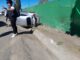Policías Viales de Aguascalientes atendieron un accidente tipo volcadura sobre Bulevar a Zacatecas a la altura de la colonia Trojes de Alonso