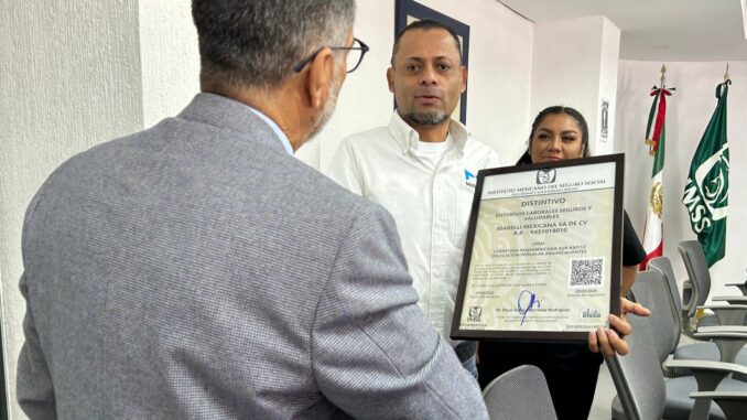 Consejo Consultivo del IMSS Aguascalientes entrega Distintivo ELSSA a Marelli Mexicana