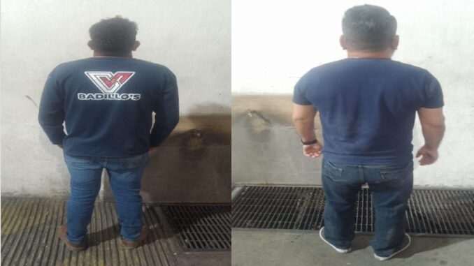 Oficiales de la Policía Municipal de Aguascalientes detienen a dos personas en VNSA por el probable delito de lesiones