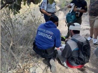 Auxilian a persona lesionada en el Cerro del Muerto