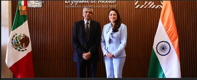 Gobernadora Tere Jiménez se reúne con el Embajador de la India en México
