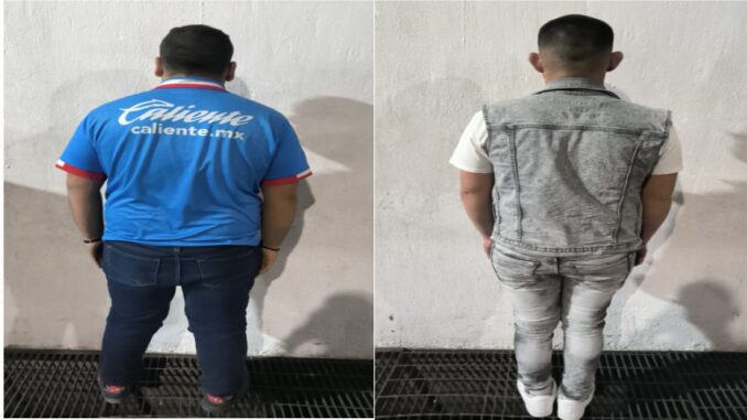 Policías Municipales de Aguascalientes detienen a dos personas en VNSA por el probable delito de allanamiento de morada