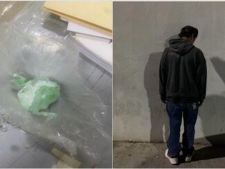 Por la presunta posesión de aproximadamente 8 gramos de sustancia granulada al tacto, Policías Municipales de Aguascalientes detienen a una persona en Norias