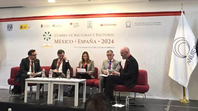 Dra. Pinzón Castro participa en la Cumbre de Rectoras y Rectores México- España 2024.