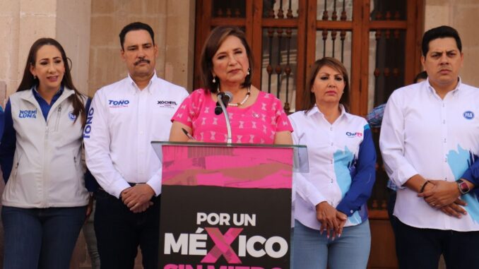 Xóchitl Gálvez candidata de la coalición Fuerza y Corazón por México participará en el Congreso Internacional de Nearshoring