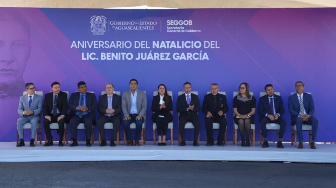 Encabeza Gobernadora Tere Jiménez Homenaje a Benito Juárez
