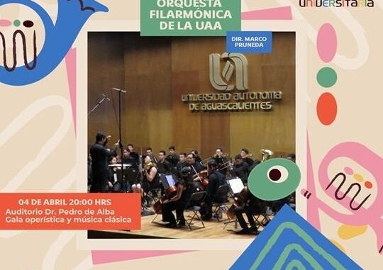 UAA invita a concierto gratuito de su Orquesta Filarmónica