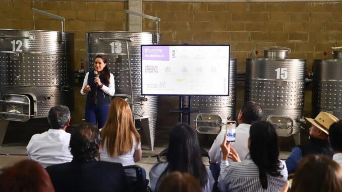 Refrenda Gobernadora Tere Jiménez apoyo al sector vitivinícola de Aguascalientes
