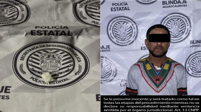 Persona detenida por posesión de droga