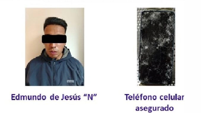 Persona detenida por posesión de droga y un teléfono con reporte de robo