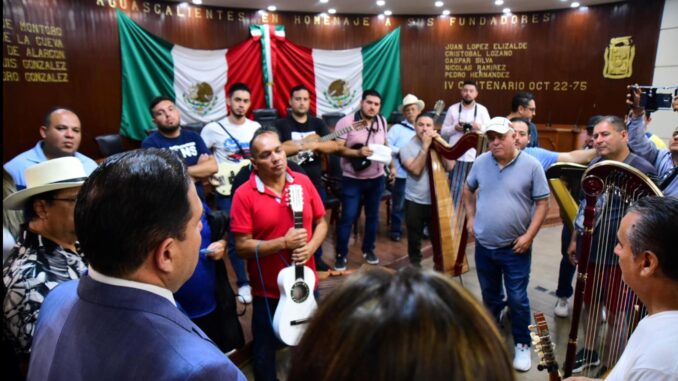 Recibe Municipio de Aguascalientes a músicos veracruzanos