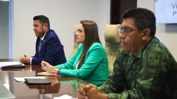 Gobernadora Tere Jiménez encabeza reunión para afinar Operativo de Seguridad en la FNSM 2024