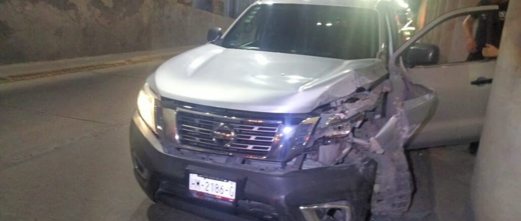 Policías Viales de Aguascalientes atendieron el reporte de accidente que se registró en Avenida Adolfo López Mateos