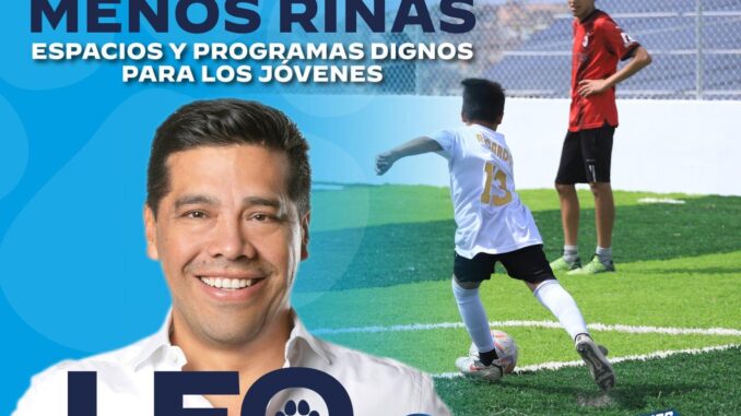 Promueve Leo Montañez práctica deportiva y programas de pereveción para jóvenes de Aguascalientes