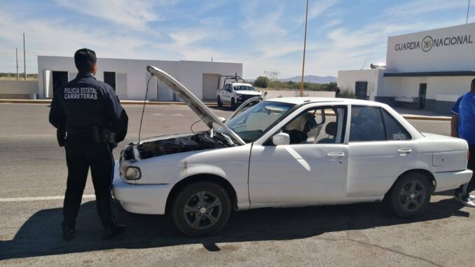Aseguran vehículo con reporte de robo