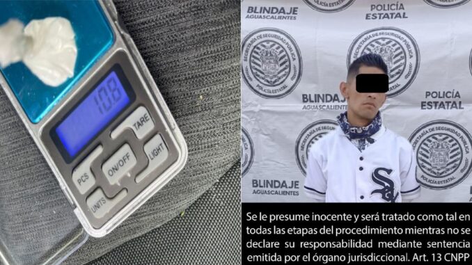 Persona detenida por posesión de droga