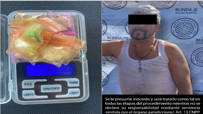 Persona detenida por posesión de droga