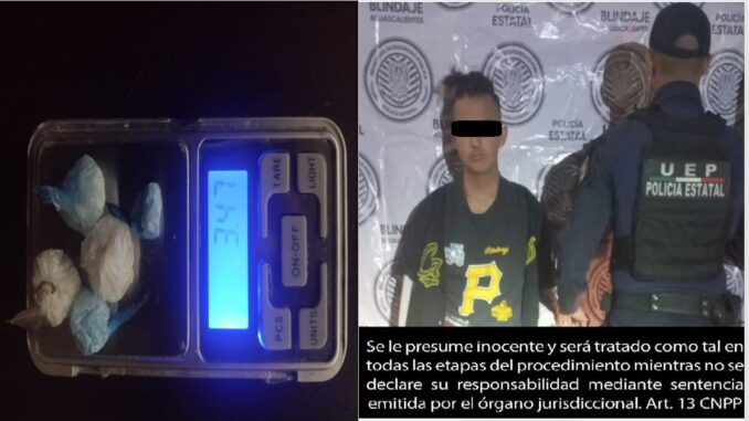 Persona detenida por posesión de droga