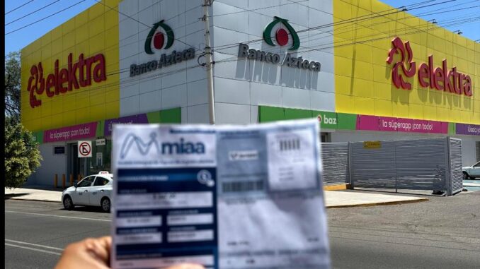 Informa MIAA que se puede pagar el Estado de Cuenta en Banco Azteca