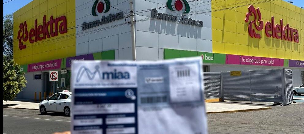 Informa MIAA que se puede pagar el Estado de Cuenta en Banco Azteca