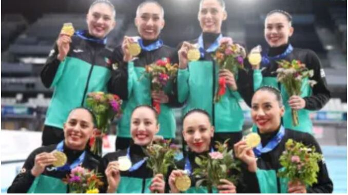 Sirenas mexicanas conquistan el oro en el Mundial de Natación Artística 