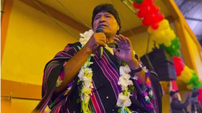 Evo Morales advierte que será candidato presidencial 'a las buenas o a las malas' en Bolivia