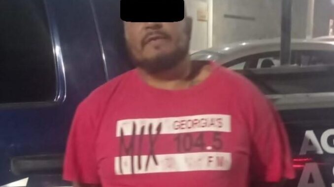 Persona detenida por violencia familiar