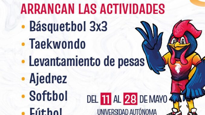 Inician las actividades de la Universiada 2024 en Aguascalientes