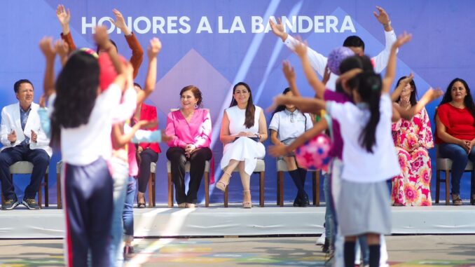 Visita Gobernadora Tere Jiménez la Primaria "Pablo Latapí Sarre" en el fraccionamiento La Ribera