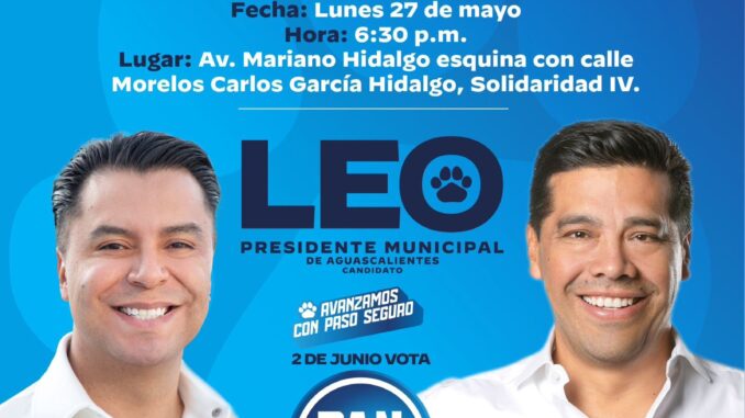 Luis León invita a cierre de Campaña en Solidaridad IV