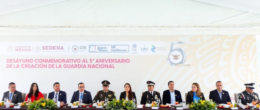 Gobernadora Tere Jiménez y la Guardia Nacional trabajan coordinadamente por la Seguridad del Estado