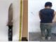 Policías Municipales de Aguascalientes detienen a una persona en el fraccionamiento IV Centenario, por la portación de un cuchillo