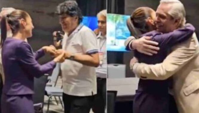  Evo Morales y Alberto Fernández felicitan a Claudia Sheinbaum