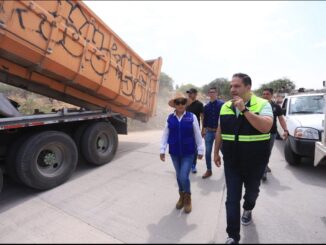 Encabeza Alcalde José Juan Sánchez Barba mega operativo de limpieza en Bajío de las Palmas