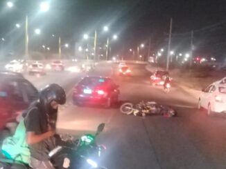 Policías Viales de Aguascalientes atendieron el reporte de accidente que se registró sobre Avenida Aguascalientes a la altura de Boulevard Guadalupano
