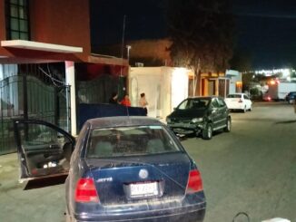 Policías Viales de Aguascalientes atienden el reporte de accidente en el fraccionamiento Agua Clara