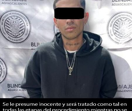 Persona detenida por posesión de droga