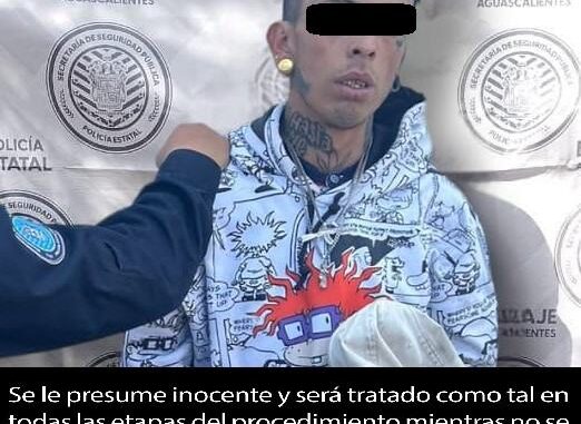 Persona detenida por posesión de droga