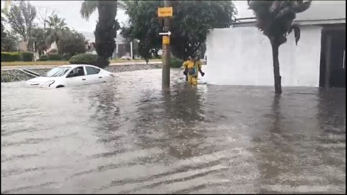 Total coordinación entre Gobierno del Estado y Municipio de Aguascalientes para brindar auxilio por lluvias