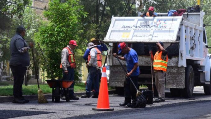 Ante contingencia por lluvias, refuerza Municipio de Aguascalientes rehabilitación de vialidades