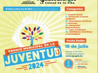 Abren Convocatoria al Premio Municipal de la Juventud 2024
