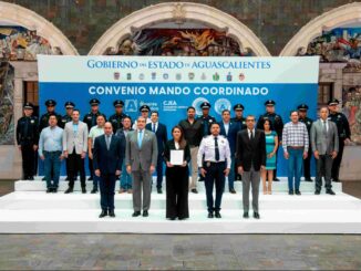 En Aguascalientes, la Gobernadora y Presidentes Municipales Firman Convenio para formalizar Mando Coordinado de Seguridad