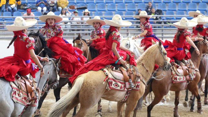 Gran Fiesta de Escaramuzas en la Apertura del Nacional Infantil y Juvenil 2024